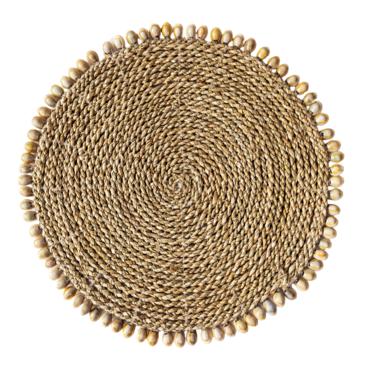 Ivory Woven Rattan Placemat