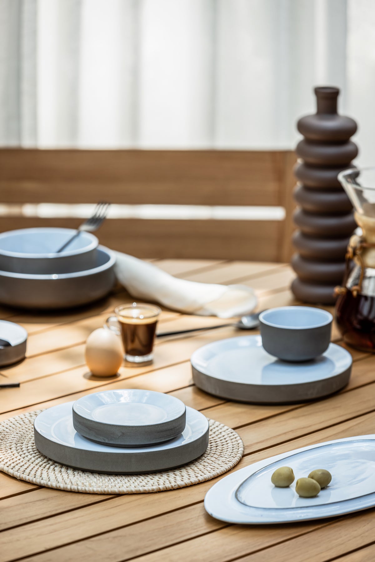 Ivory Woven Rattan Placemat