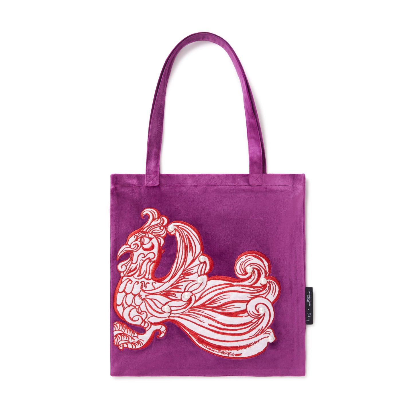 VELVET TOTE AND MINI BAG SET