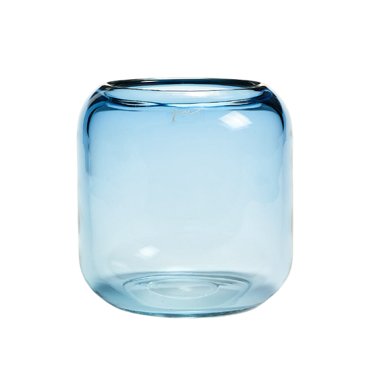 Corina Vase Hurricane Small Dark Blue