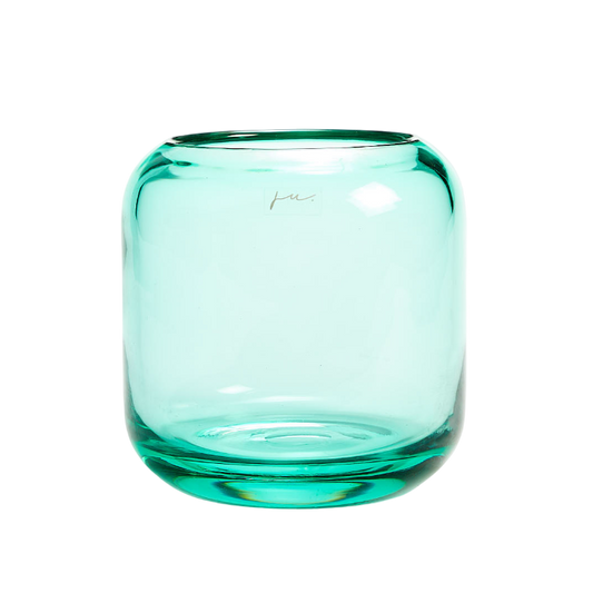 Corina Vase Hurricane Small Dark Green