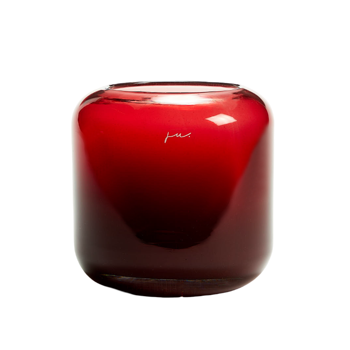 Corina Vase Hurricane Small Red