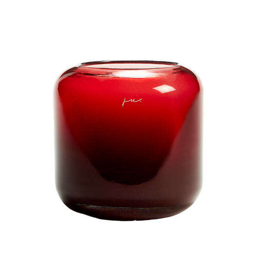 Corina Vase Hurricane Small Red