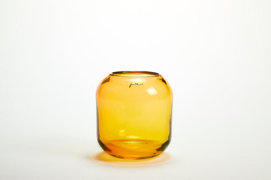 Corina Vase Hurricane Extra Small  Amber