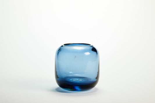 Corina Vase Hurricane Extra Small Dark Blue