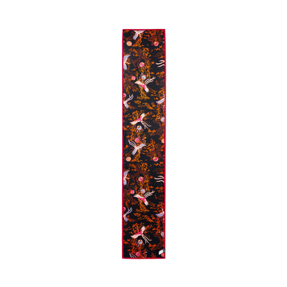 Women cashmere crane lining scarf Red