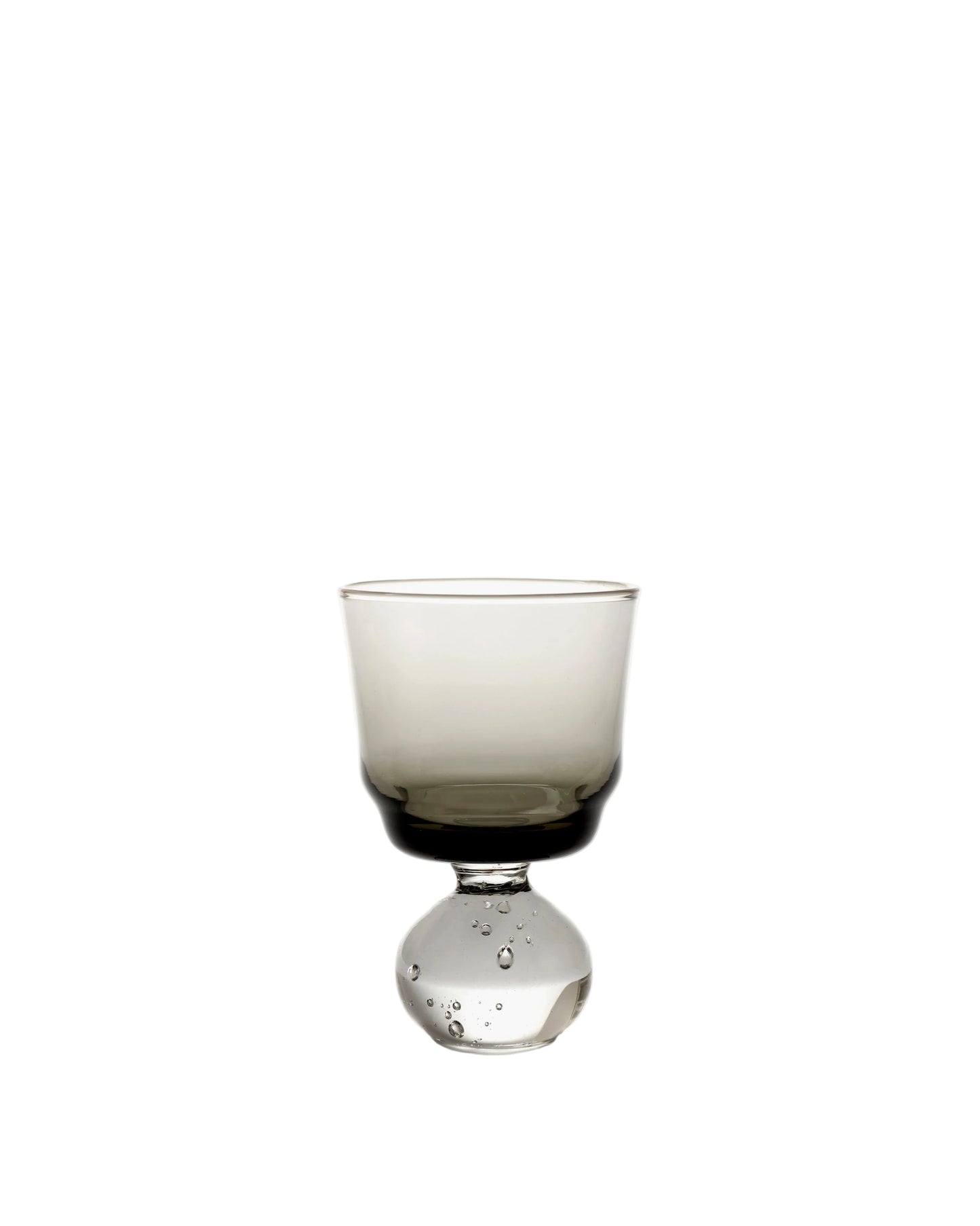 Eternal Snow Small Stem Glasses Smokey Gray Set of 6