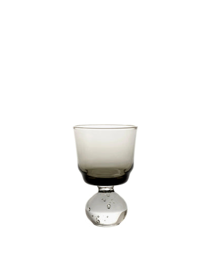 Eternal Snow Small Stem Glasses Smokey Gray Set of 6