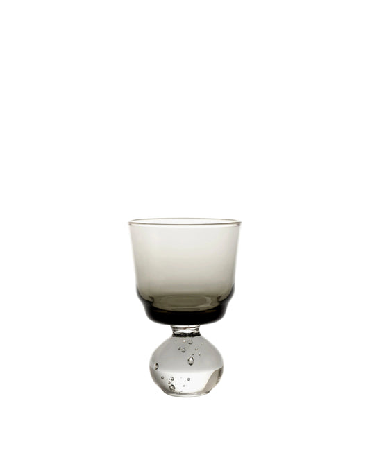Eternal Snow Small Stem Glasses Smokey Gray Set of 6