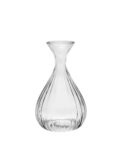 Inku Medium Carafe Transparent Ribbed