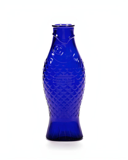Fish & Fish Carafe Cobalt Blue