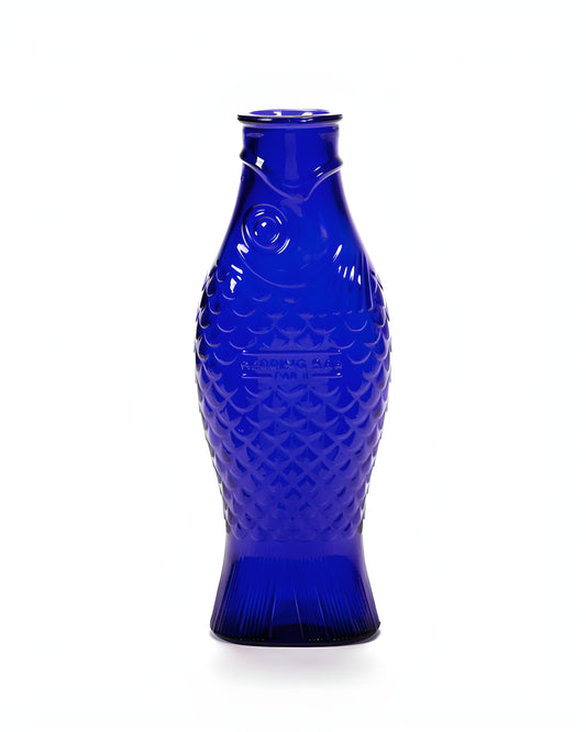 Fish & Fish Carafe Cobalt Blue