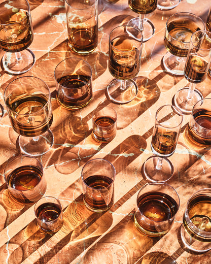 Zuma Whisky Glasses Amber Set of 4