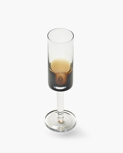 Zuma Champagne Glasses Amber Set of 4