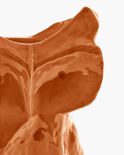 Owl Vase Orange