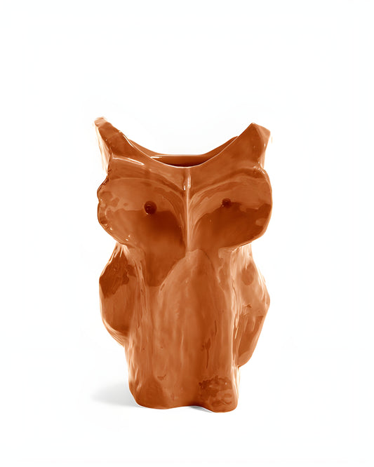 Owl Vase Orange