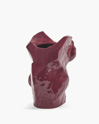 Owl Vase Aubergine