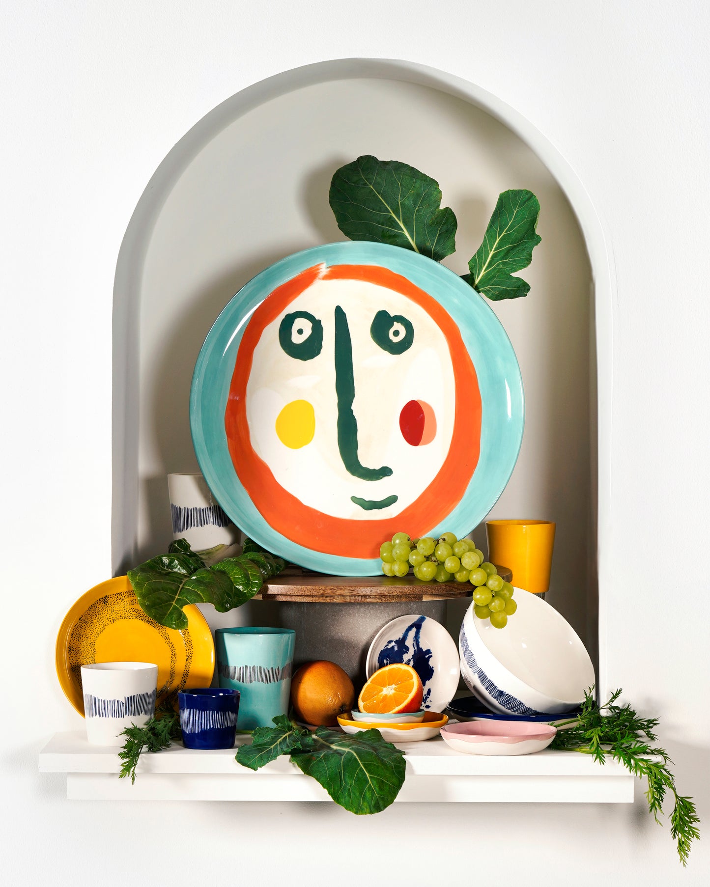 Feast Serving Plate With Face 2