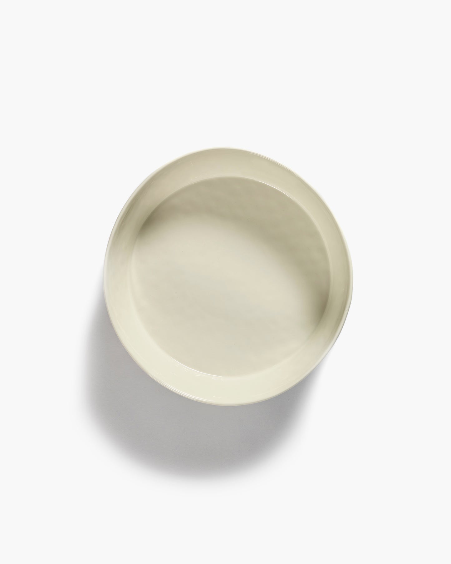Feast Salad Bowl, White  Blue Stripes