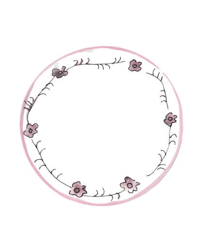 Dark Viola Bread Plates Set of 2