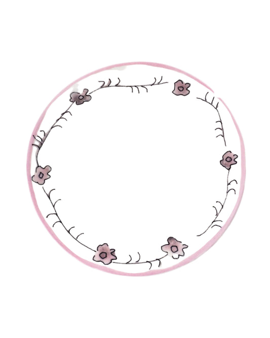 Dark Viola Bread Plates Set of 2