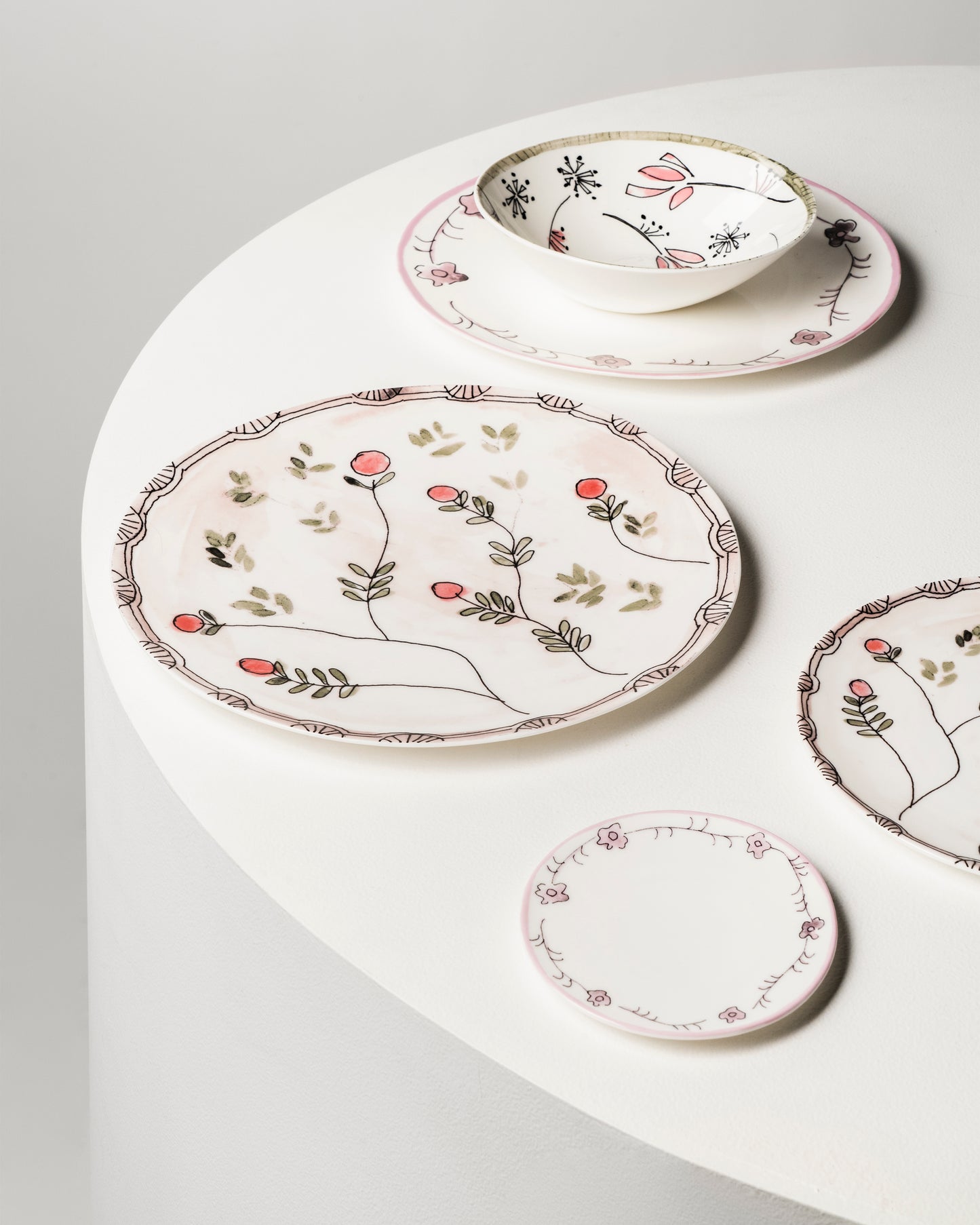 Dark Viola Dessert Plates  Set of 2
