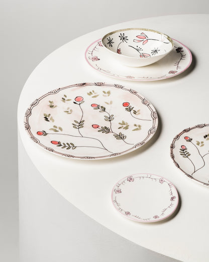 Dark Viola Dessert Plates  Set of 2