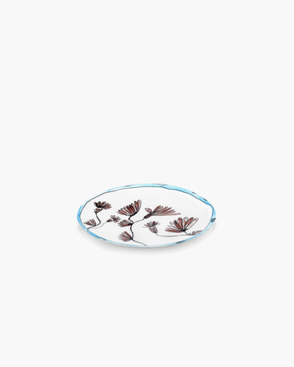 Camelia Aubergine Breakfast Plates  Set of 2