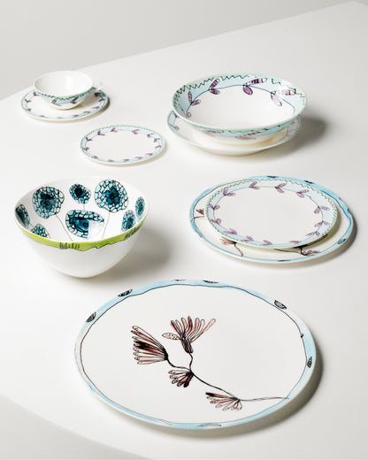 Blossom Milk Starter Plates  Set of 2