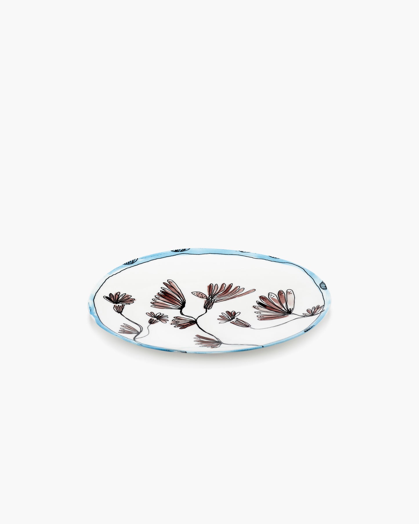 Camelia Aubergine  Dinner Plates  Set of 2
