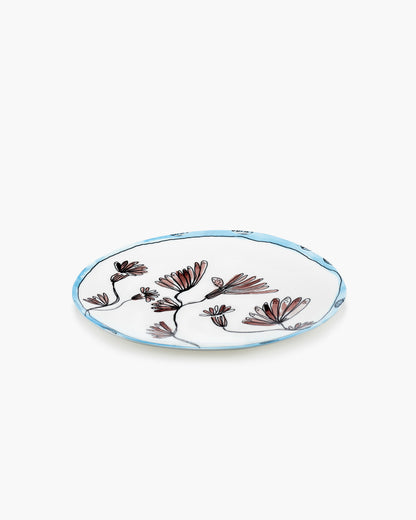 Camelia Aubergine Serving Plates  Set of 2