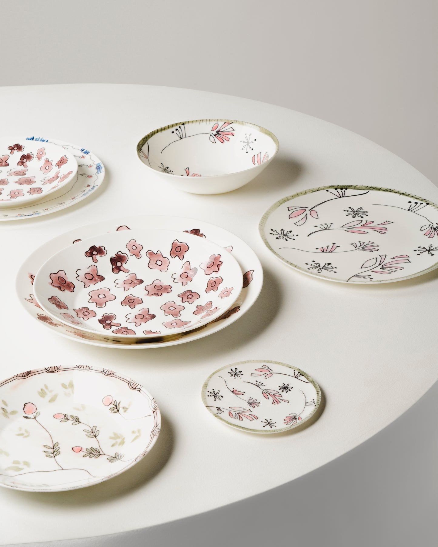 Dark Viola Deep Plates  Set of 2