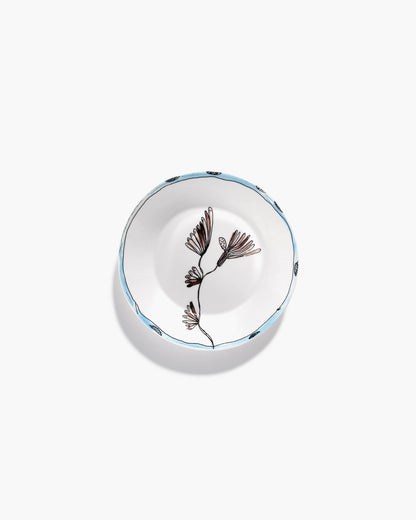 Camelia Aubergine Deep Plates  Set of 2