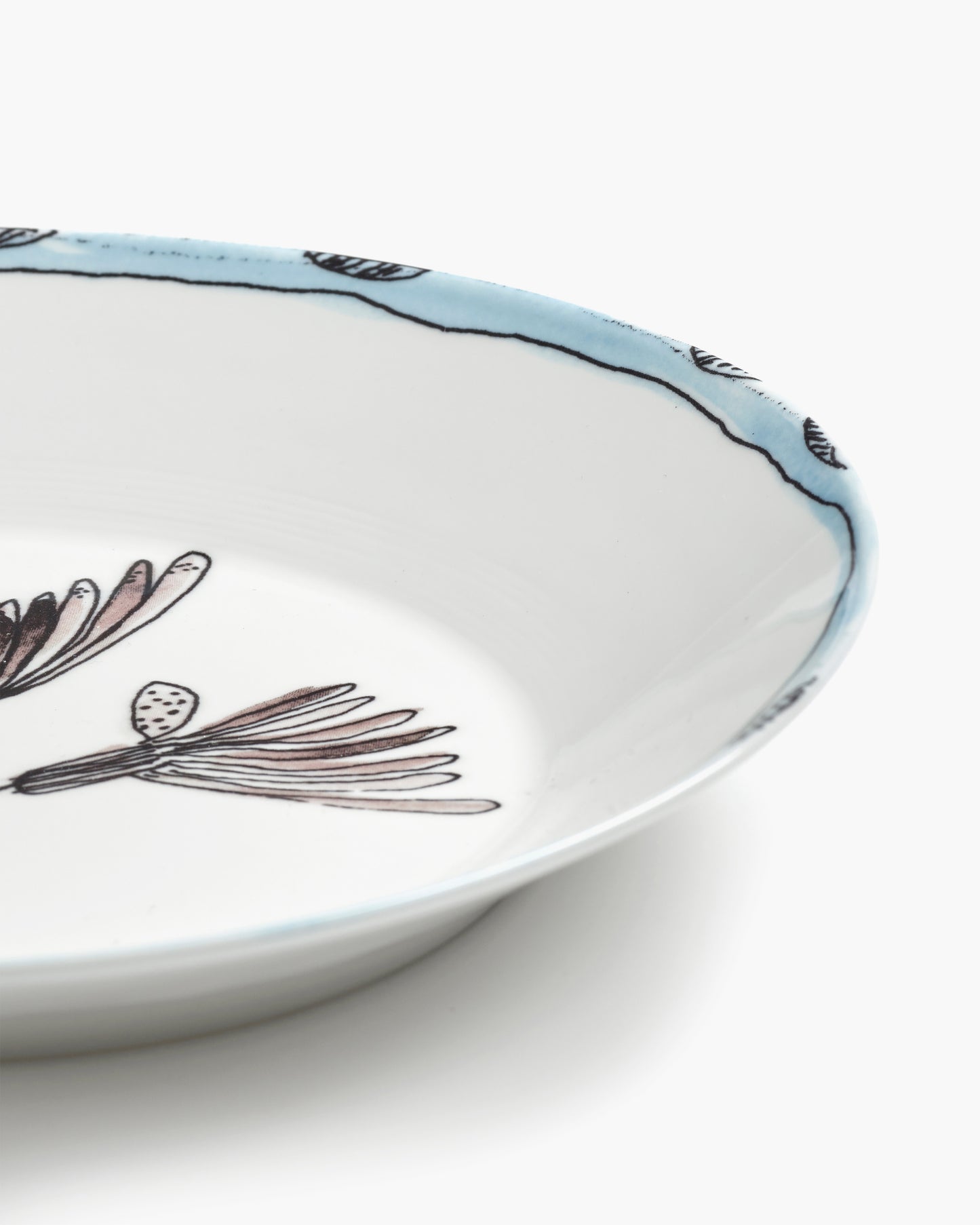 Camelia Aubergine Deep Plates  Set of 2