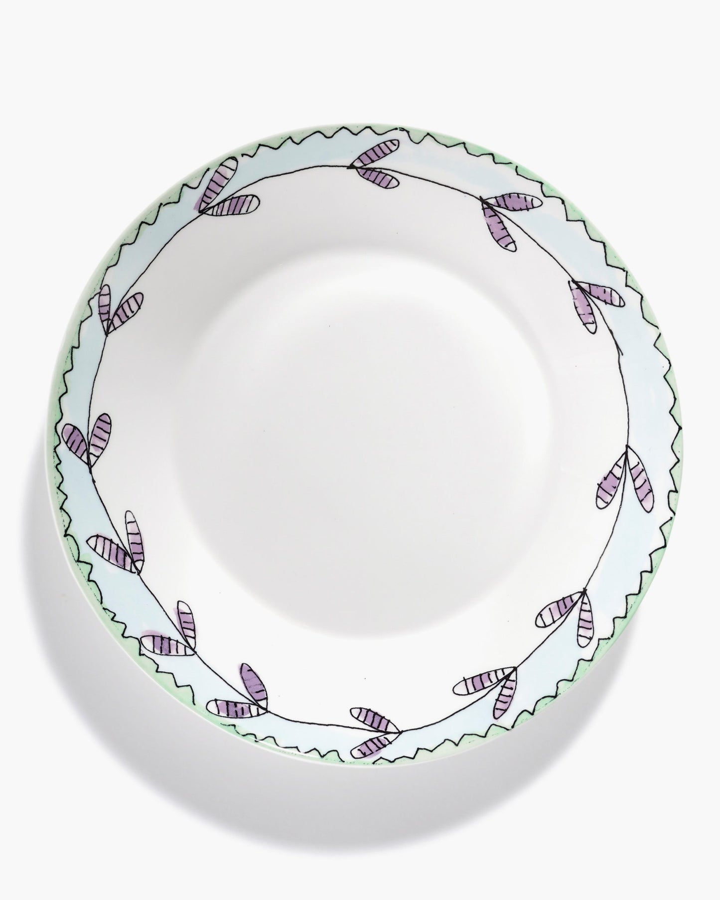 Blossom Milk Deep Plates Set of 2