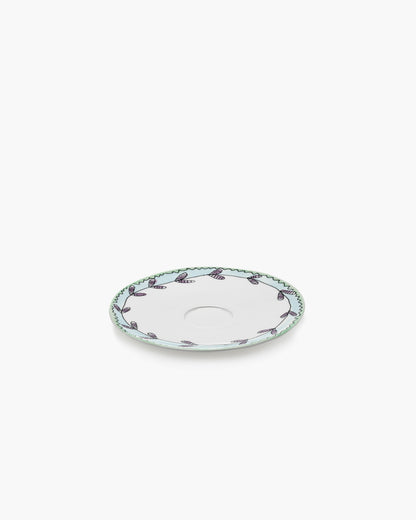 Blossom Milk  Saucer Soup Bowls  Set of 2