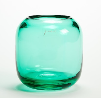 Corina Vase Hurricane Extra Small  Dark Green