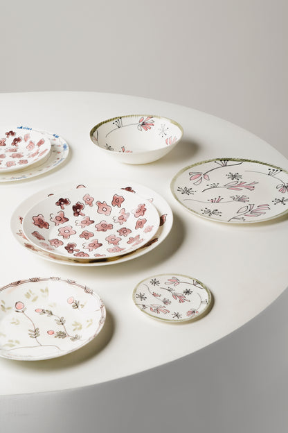 Dark Viola Breakfast Plates   Set of 2