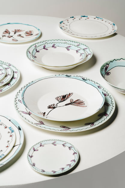 Blossom Milk Deep Plates Set of 2
