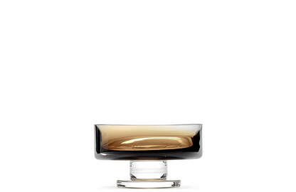 Zuma Low Bowl on Foot Amber Set of 4