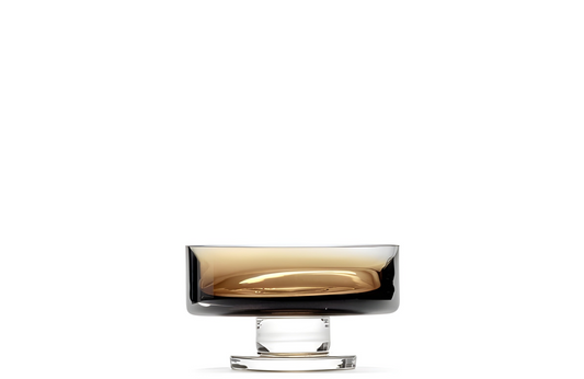 Zuma Low Bowl on Foot Amber Set of 4