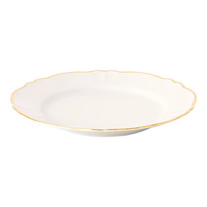 Gold Rimmed Dinner Plate