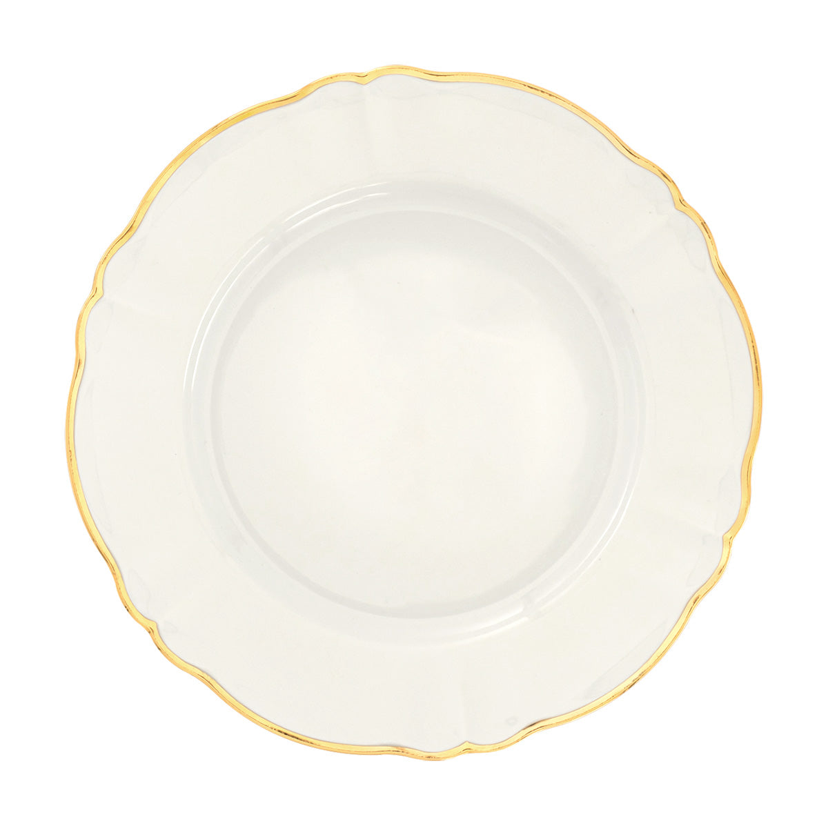 Gold Rimmed Dinner Plate