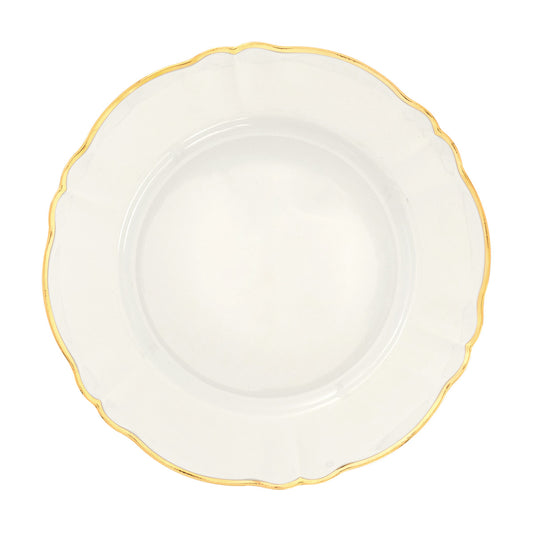 Gold Rimmed Dinner Plate