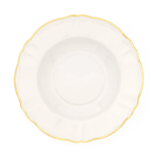 Gold Rimmed Deep Plate