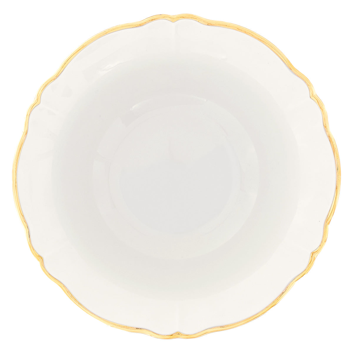 Gold Rimmed Salad Bowl