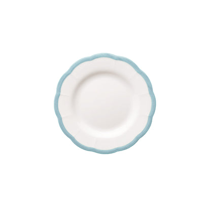 Scalloped Rim Bread Plate Blue