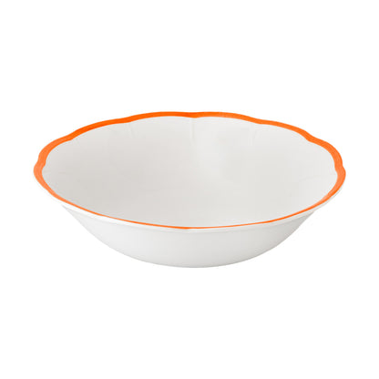 Scalloped Rim Salad Bowl Rust