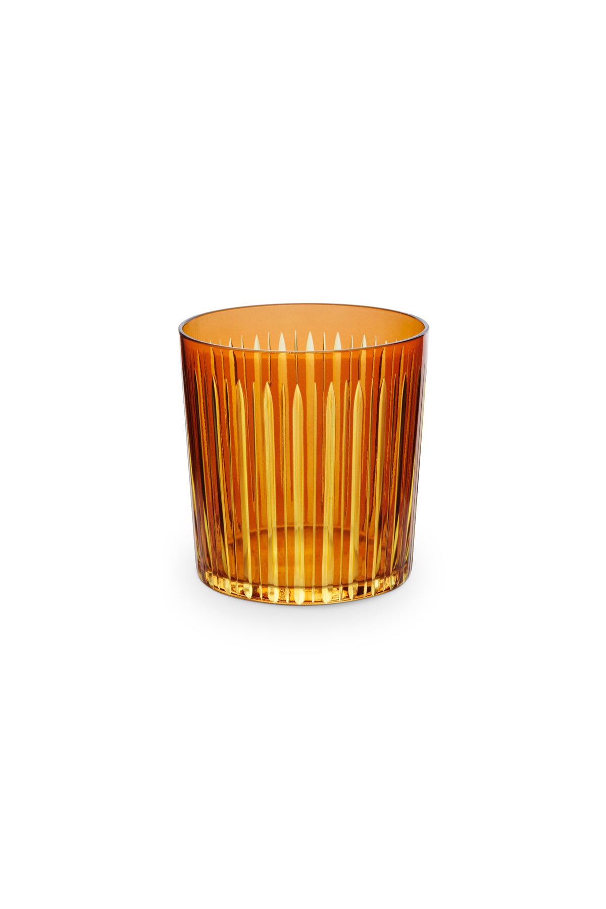 Prism Double Old Fashioned Glasses - Amber (Set of 4)