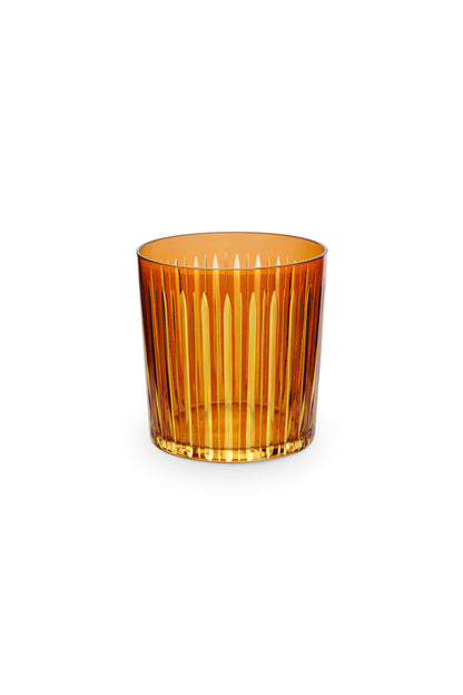 Prism Double Old Fashioned Glasses - Amber (Set of 4)